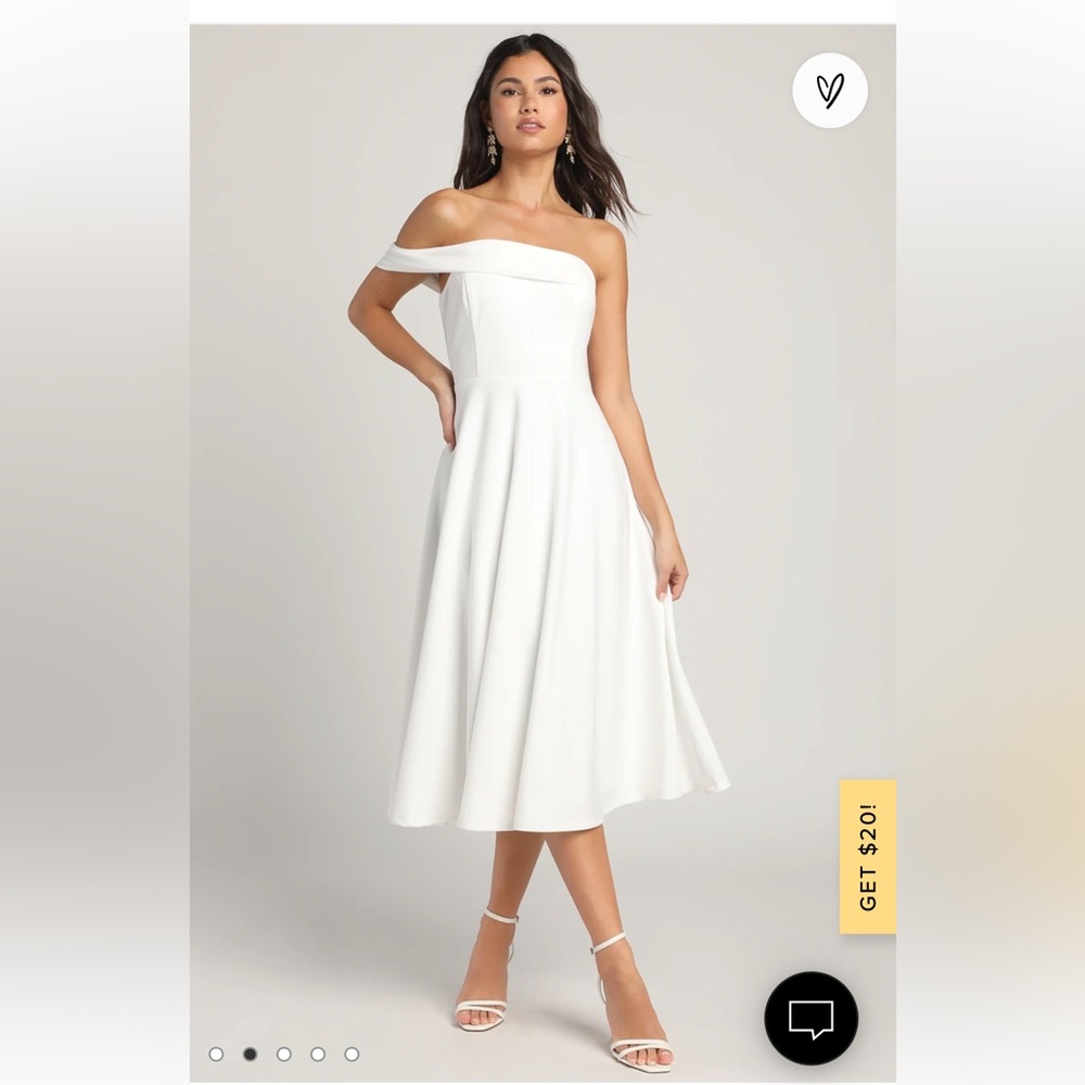 White elopement dress